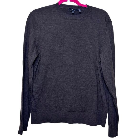 Theory Sweaters - Theory Women’s 100% Wool Long Sleeve Sweater Brown Size Large 185/92A Essentials